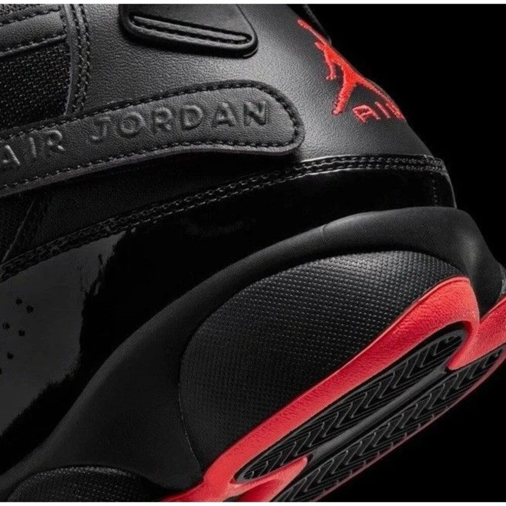 Jordan 6 Rings Black Infrared 23 Red Shoes Men's | Size 8